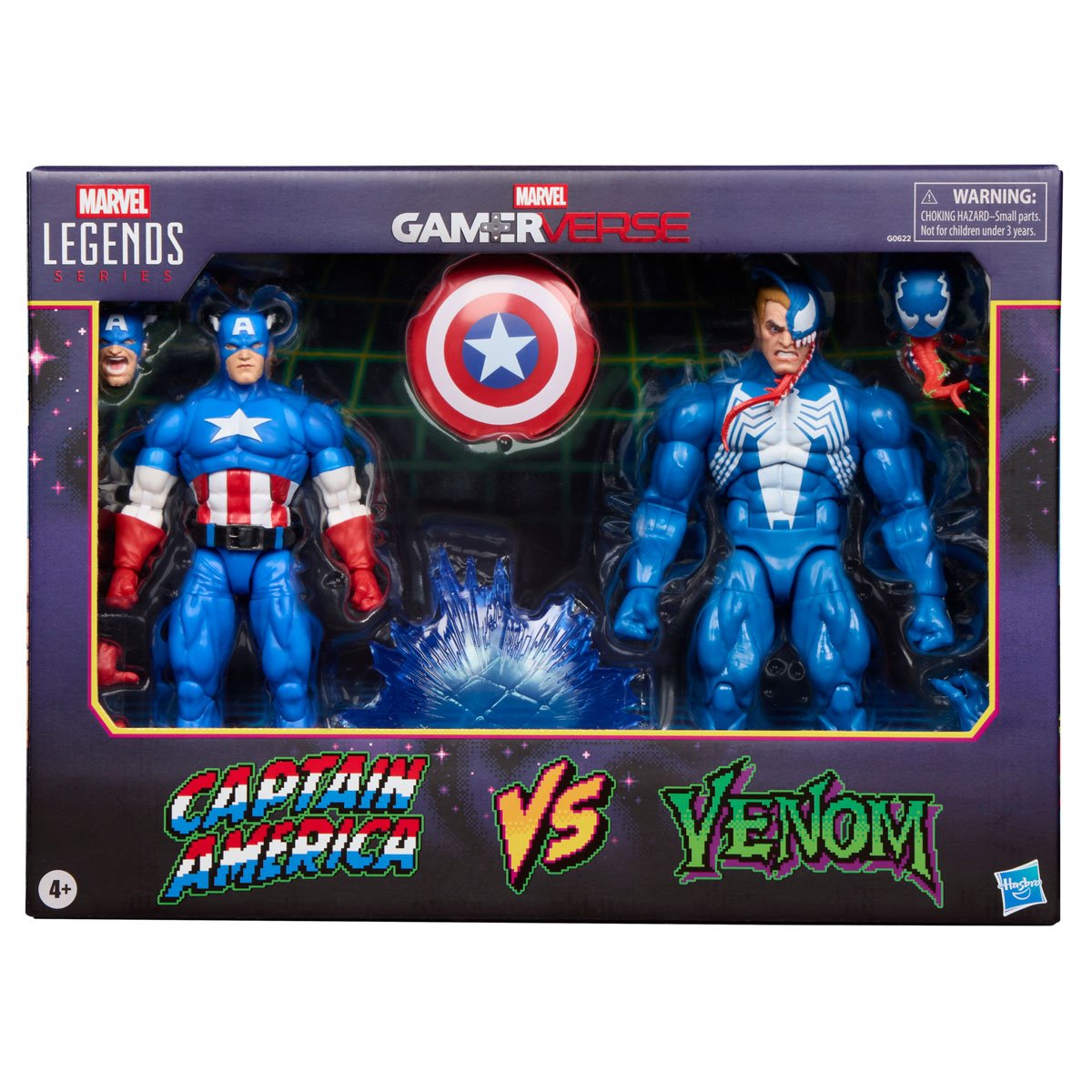 Marvel Legends Series Gamerverse Captain America vs. Venom 6-Inch Action Figures