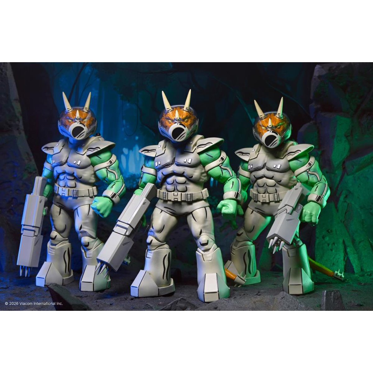 Teenage Mutant Ninja Turtles Mirage Comics Shock Commando Triceraton 7-Inch Scale Action Figure