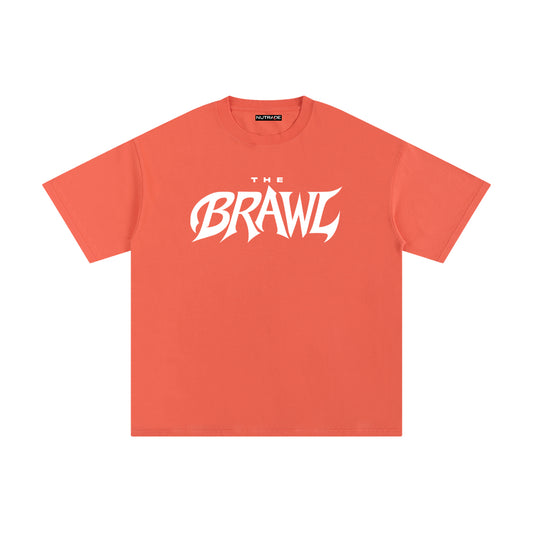 The Brawl - Unisex Loose Fit Pure Cotton T-Shirt Orange