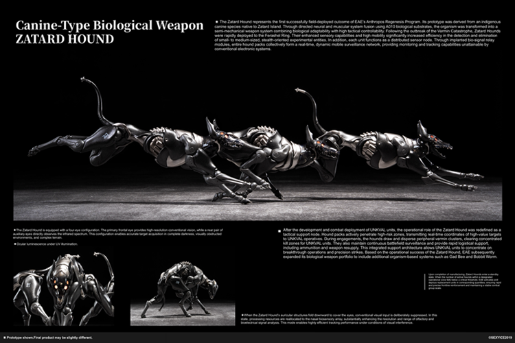 Vermin Series: EAE Canine-Type Biological Weapon Zatard Hound 1/12 Action Figure