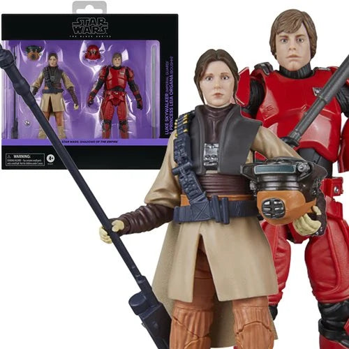 Star Wars The Black Series Shadows of the Empire Luke Skywalker & Princess Leia Organa 6-Inch Action Figures