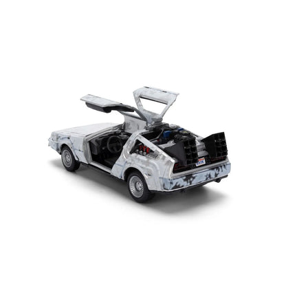 Hollywood Rides Back to the Future Time Machine 40th Anniversary 1:32 Scale Die-Cast Metal Vehicle