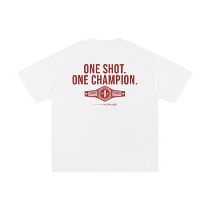 The Brawl - Unisex Loose Fit Pure Cotton T-Shirt White