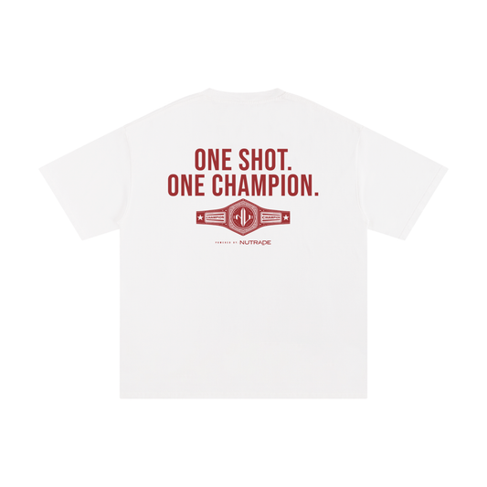 The Brawl - Unisex Loose Fit Pure Cotton T-Shirt White