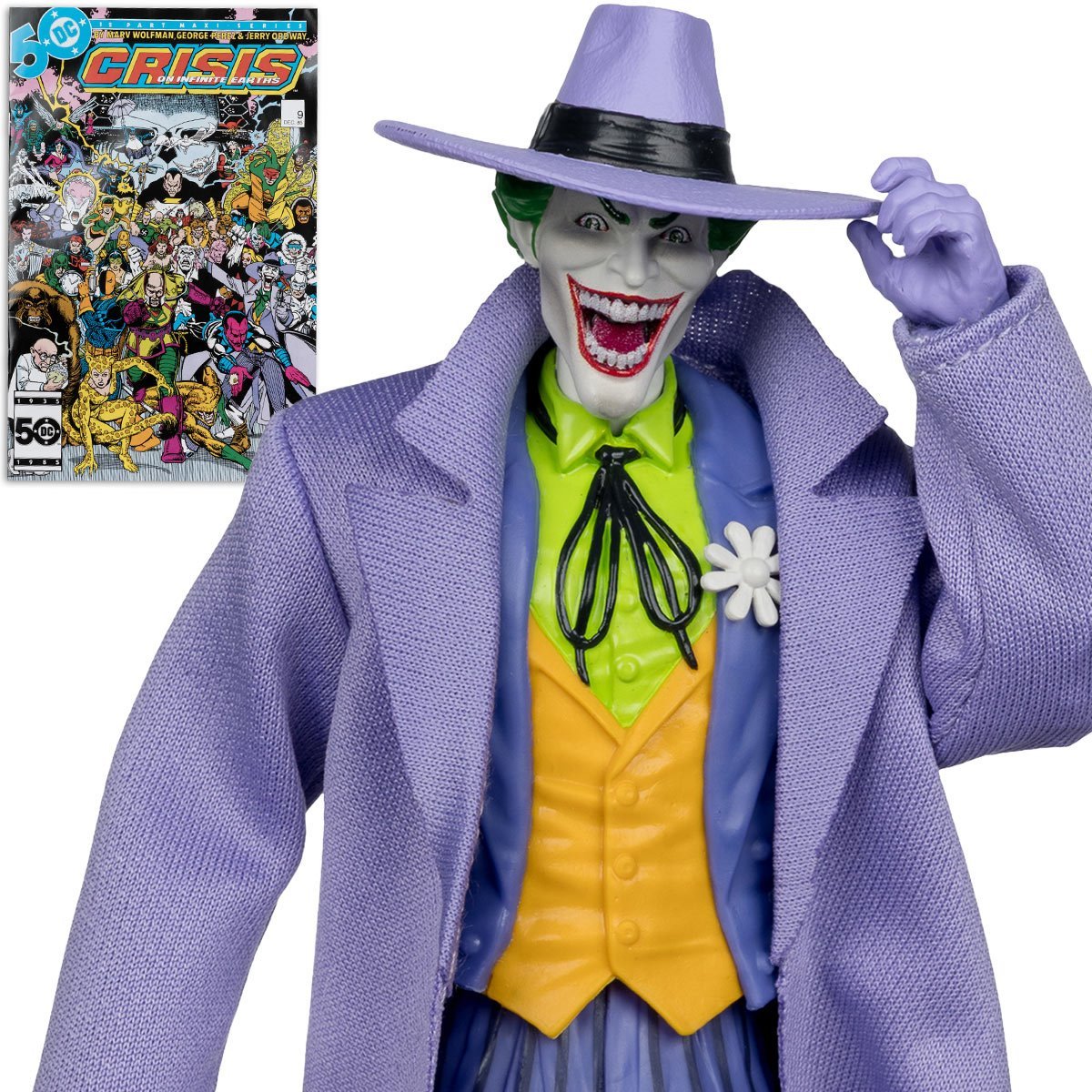 DC Direct Page Punchers The Joker Crisis on Infinite Earths 7-Inch Scale Action Figure with Comic