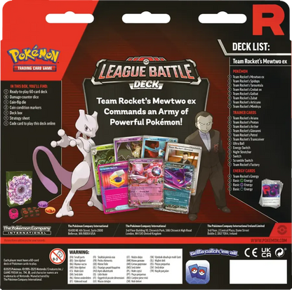 Pokémon TCG: Team Rocket's Mewtwo ex League Battle Deck