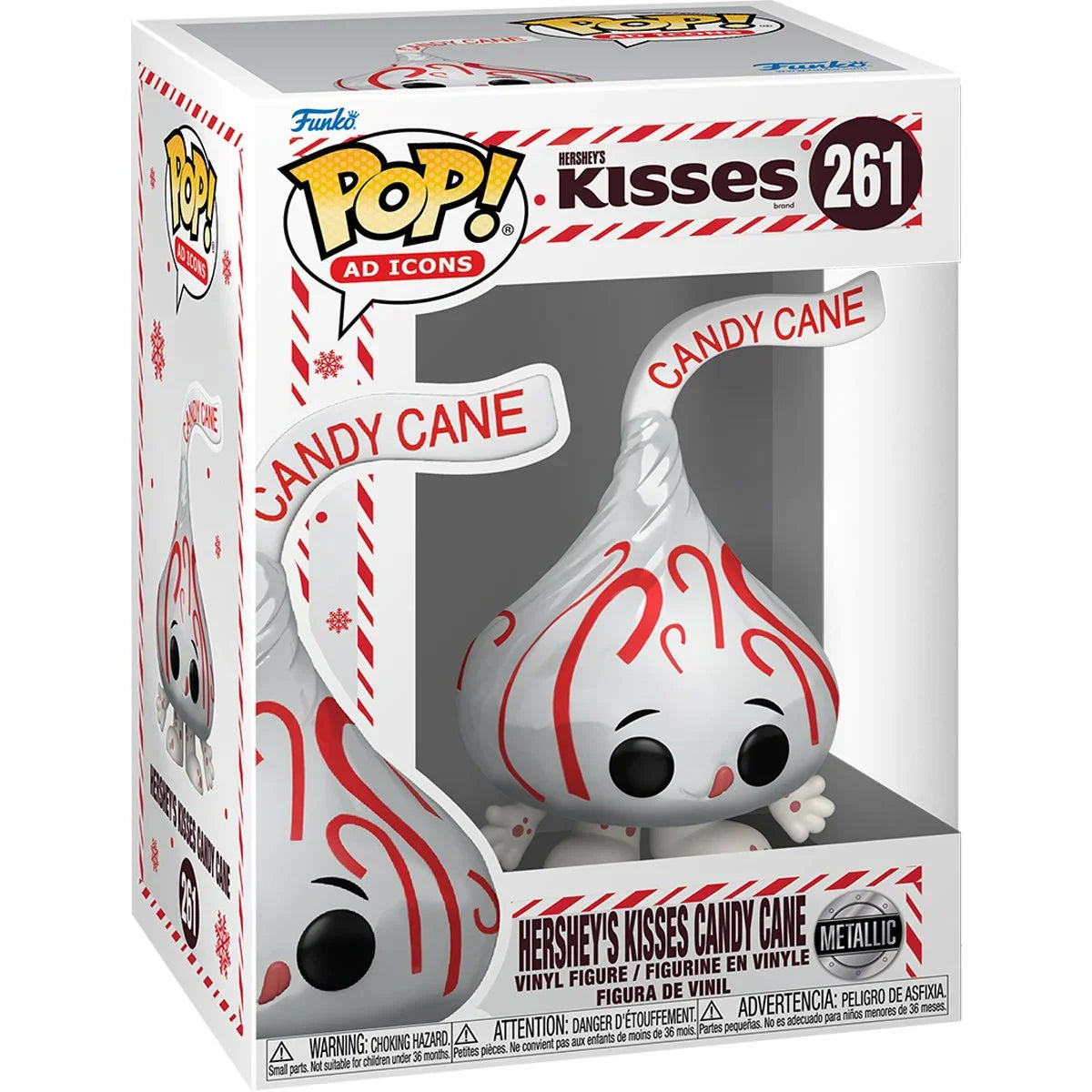[Pre-Order] Pop! AD Icons: Hershey's Kisses Candy Cane Metallic