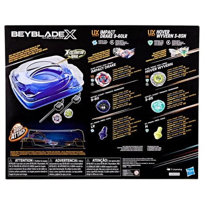 Beyblade X Drop Attack Battle Set with Beystadium Arena