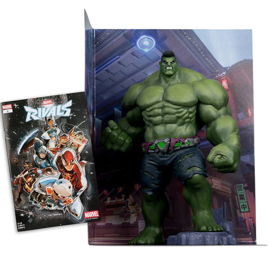 Marvel Rivals Wave 1 The Hulk 1:6 Scale Posed Figure with Scene and Comic