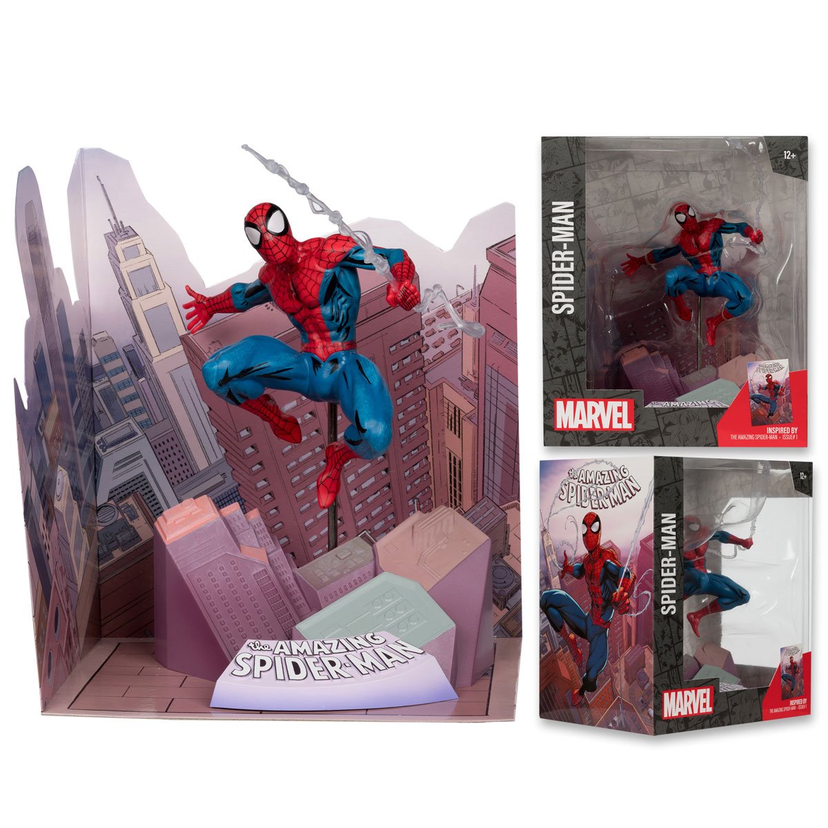 Marvel Wave 4 The Amazing Spider-Man #1 1:10 Scale Posed Figure with Scene