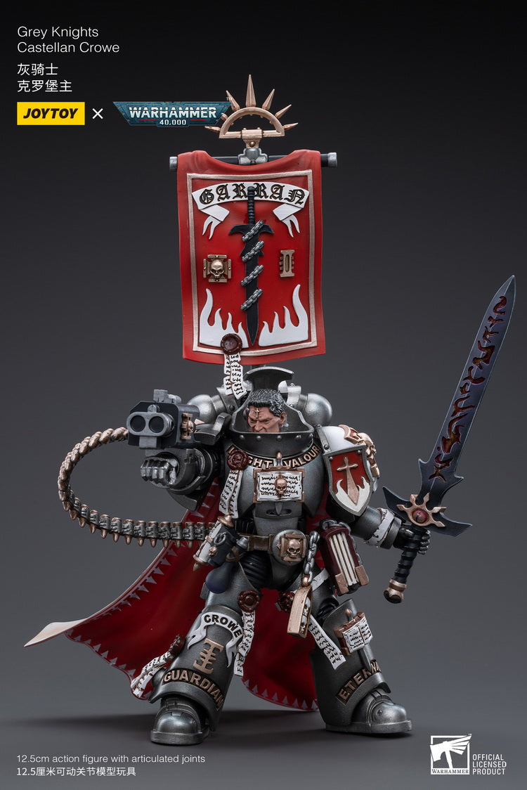 Warhammer 40,000 Grey Knights Castellan Crowe 1:18 Scale Action Figure