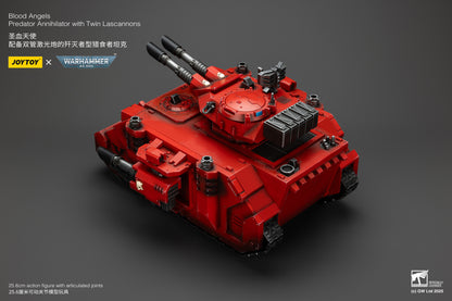 Warhammer 40,000 Blood Angels Predator Annihilator with Twin Lascannons 1:18 Scale Action Figure