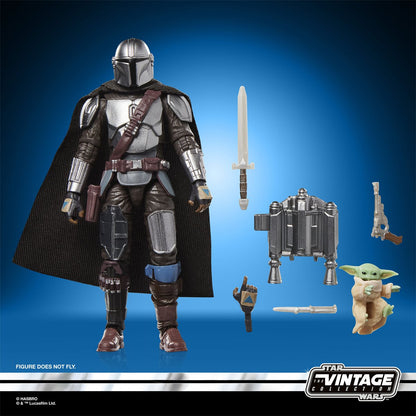 Star Wars The Vintage Collection The Mandalorian & Grogu Deluxe 3 3/4-Inch Action Figure