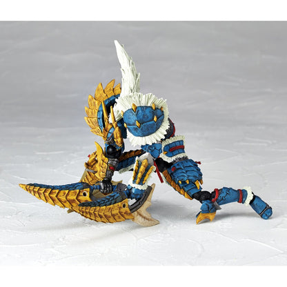 Monster Hunter Male Swordsman Jin-Ou Revoltech Amazing Yamaguchi Action Figure