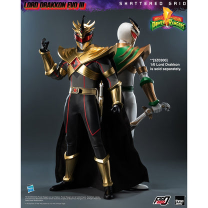 Mighty Morphin Power Rangers: Shattered Grid Lord Drakkon Evo III FigZero 1:6 Scale Action Figure