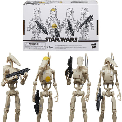Star Wars The Vintage Collection Battle Droid 3 3/4-Inch Action Figures 4-Pack