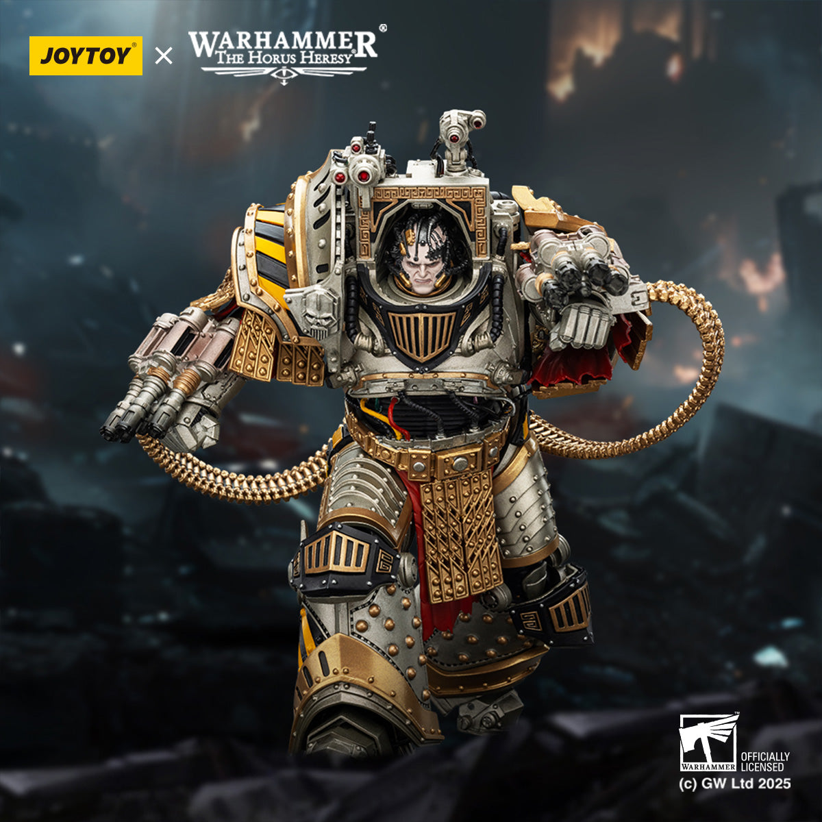 Warhammer The Horus Heresy Iron WarriorsPerturabo, Primarch of the lVth Legion 1:18 Scale Action Figure