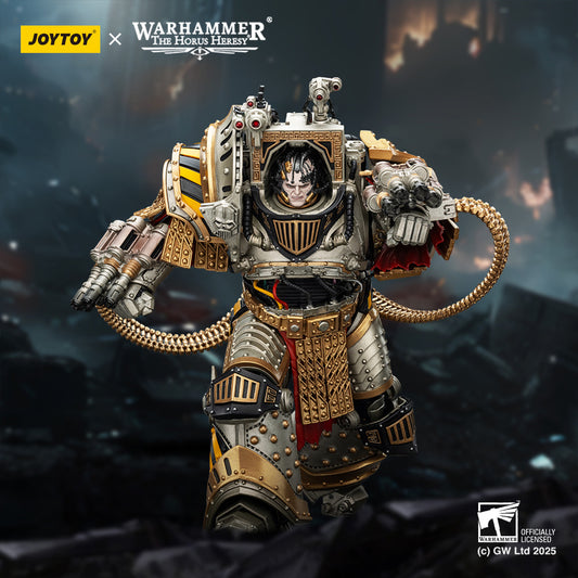 [Pre-Order] Warhammer The Horus Heresy Iron WarriorsPerturabo, Primarch of the lVth Legion 1:18 Scale Action Figure