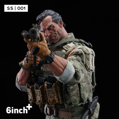 6Inch+ The Sanctioner SS001 1/12 Action Figure