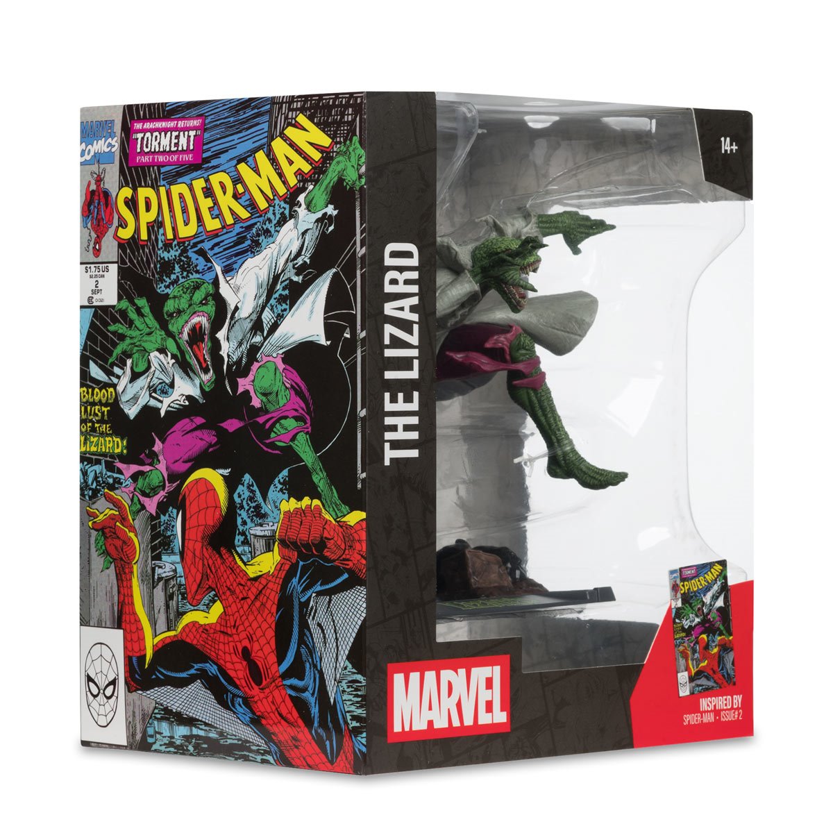 Marvel Collection Wave 6 The Lizard Spider-Man #2 1:10 Scale Posed Figure with Scene
