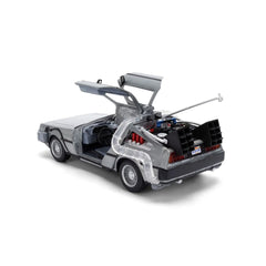Hollywood Rides Back to the Future Time Machine 40th Anniversary 1:24 Scale Die-Cast Metal Vehicle