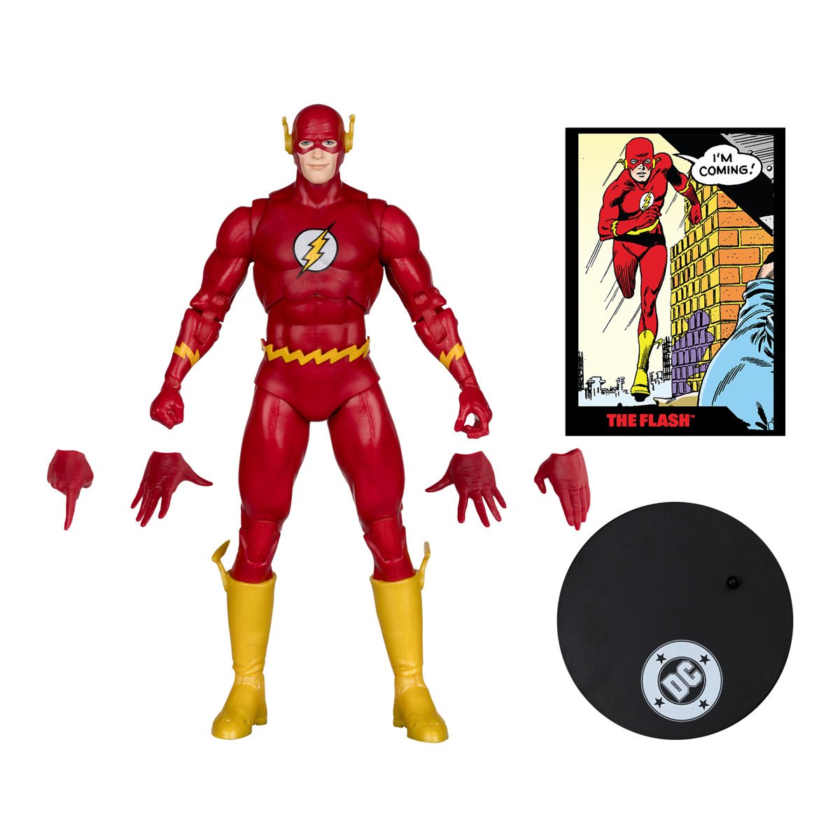 DC Direct Page Punchers Wave 11 The Flash Barry Allen The Flash #123 7-Inch Scale Action Figure with Comic