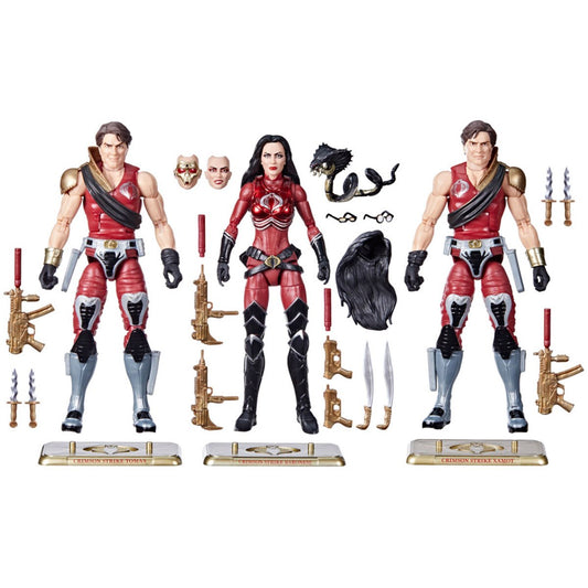 [Pre-Order] G.I. Joe Classified Series Crimson Strike Team Baroness, Tomax, & Xamot 6-Inch Action Figures