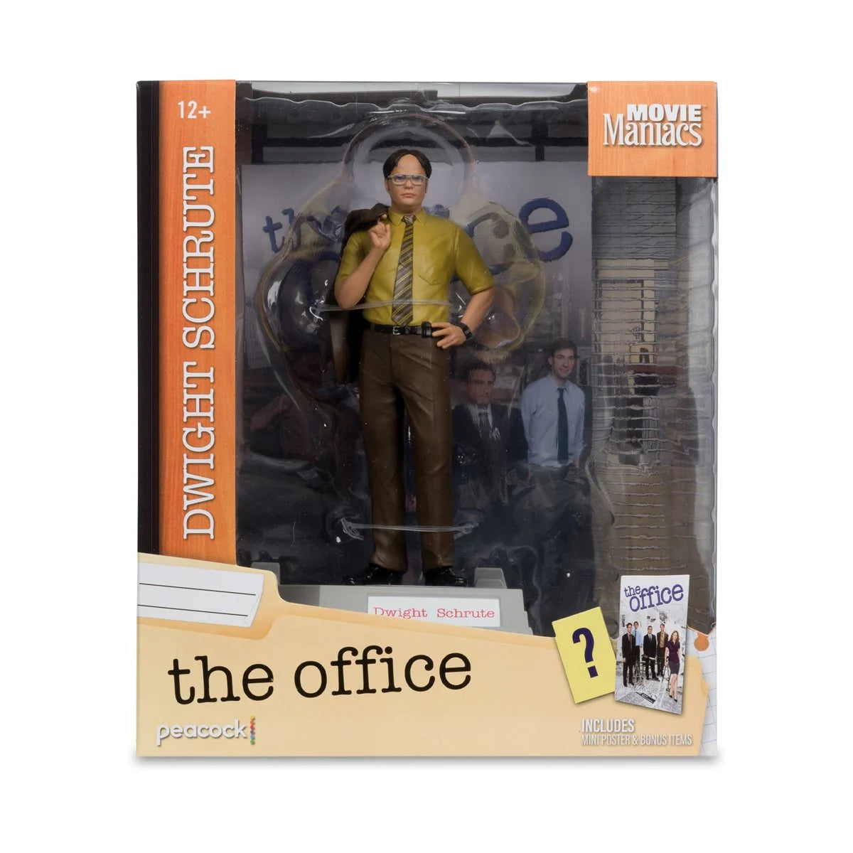 Movie Maniacs NBC Universal Wave 4 The Office Dwight Schrute 6-Inch Scale Posed Figure