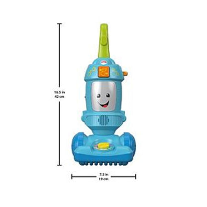 Fisher-Price Toddler Toy Laugh & Learn Light-Up Learning Vacuum Musical Push Along for Pretend Play Infants Ages 1+ Years