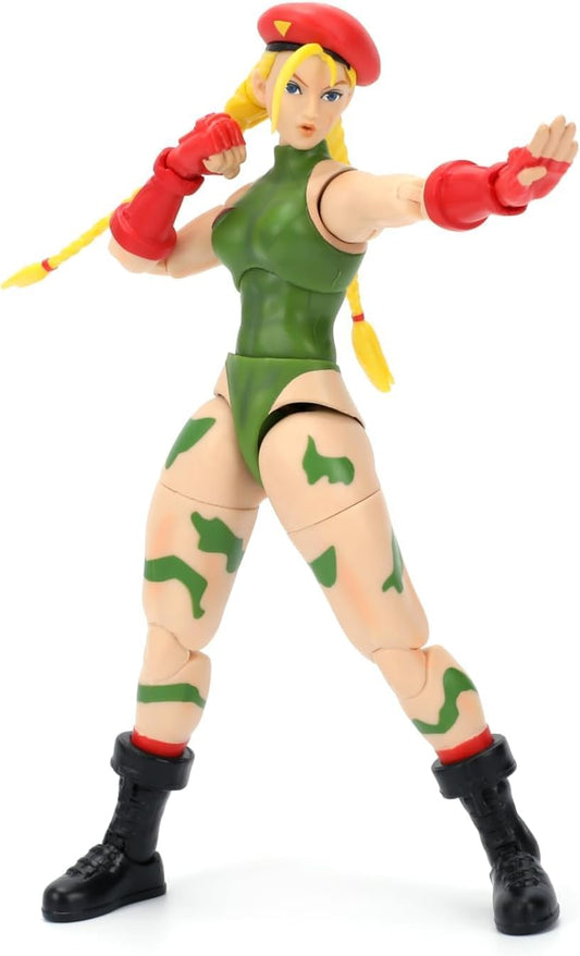 Collectible Figures Compatible with Jada Toys Street Fighter II Cammy Action Figure, 6 inches, 1:12 Scale, Interchangeable Heads, Hands & Accessories 34690