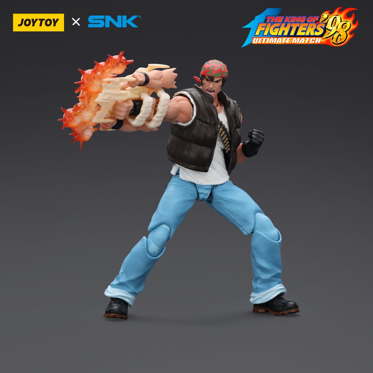 King of Fighters '98 Ultimate Match Ikari Warriors Team Ralf Jones 1:18 Scale Action Figure