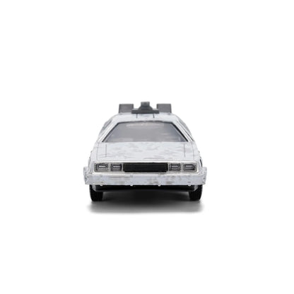Hollywood Rides Back to the Future Time Machine 40th Anniversary 1:32 Scale Die-Cast Metal Vehicle