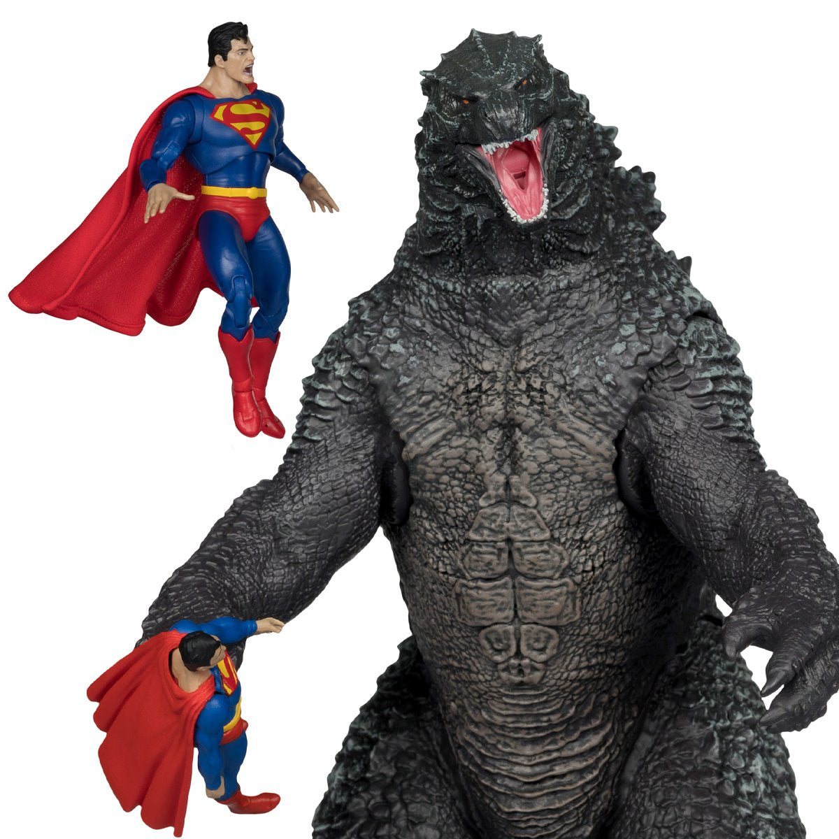 DC Multiverse Superman vs. Godzilla Megafig Justice League vs. Godzilla vs. Kong Action Figure 2-Pack