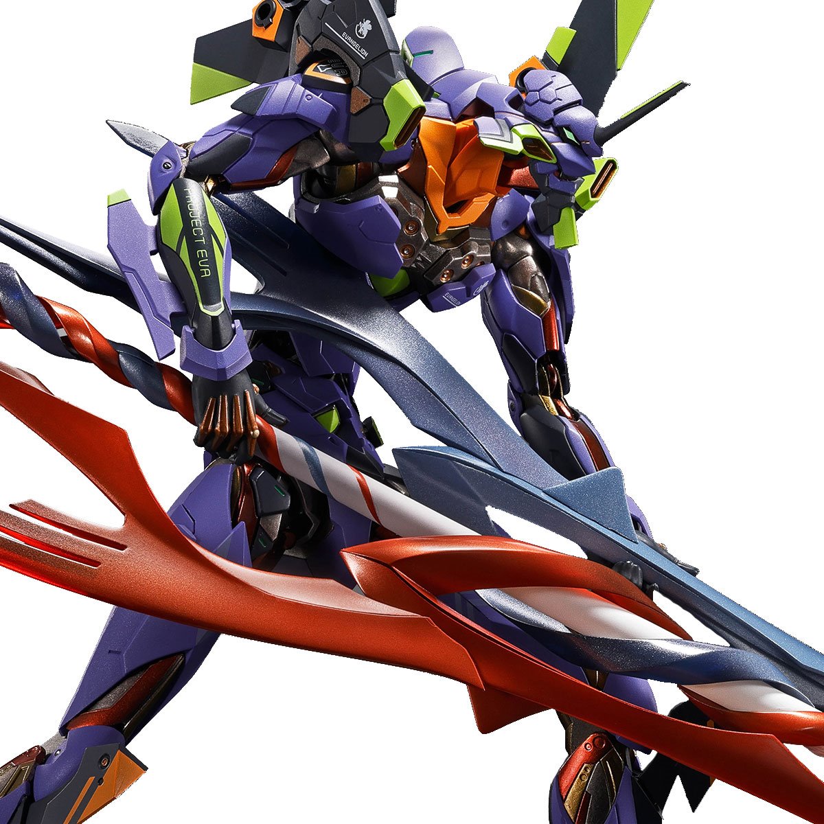 Evangelion Test Type-01 30th Anniversary with Spear Gaius Metal Build Action Figure