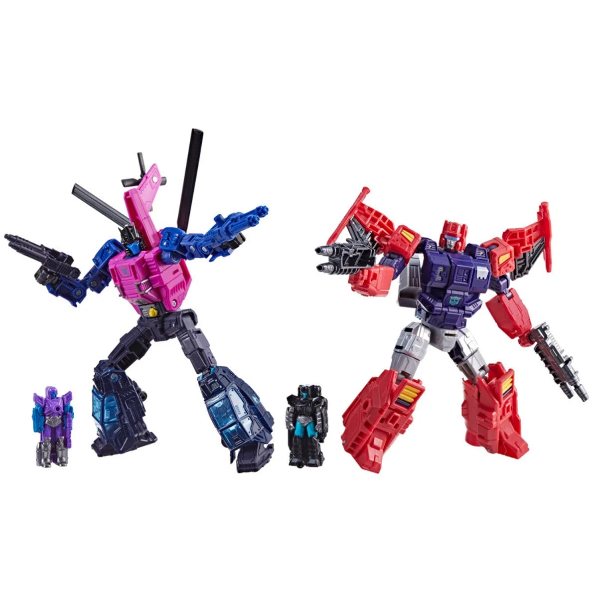 Transformers Age of the Primes Wreck 'n Doom Collection Topspin vs Spinister