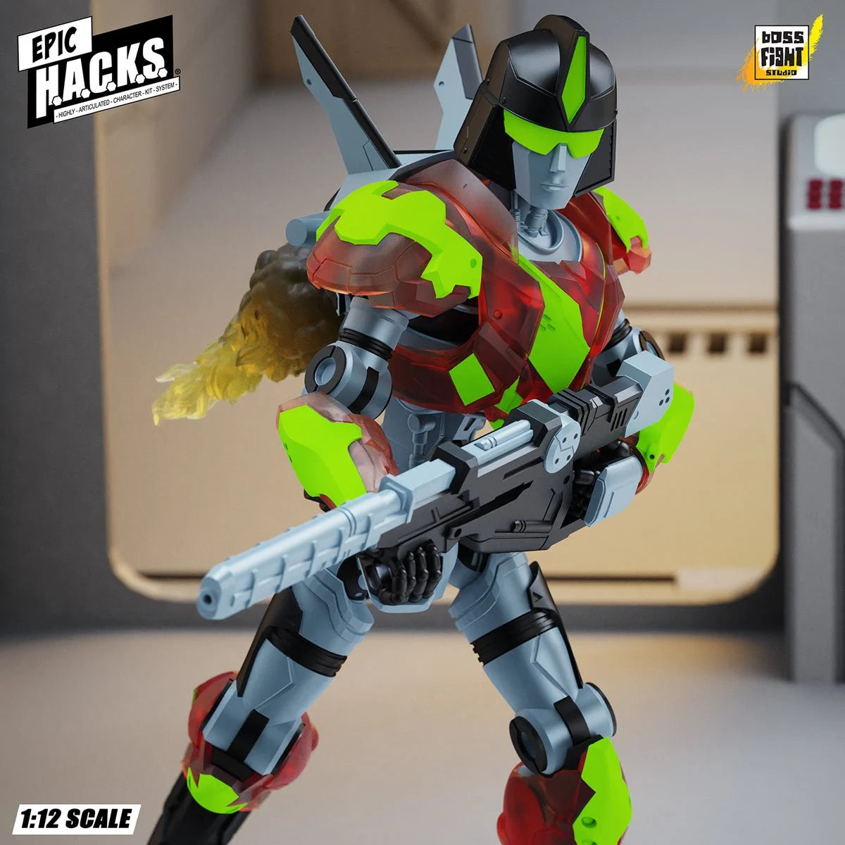 Epic H.A.C.K.S. Creatures Wave 1 CGT Combat Drone: Agile Battle Robot 1:12 Scale Action Figure
