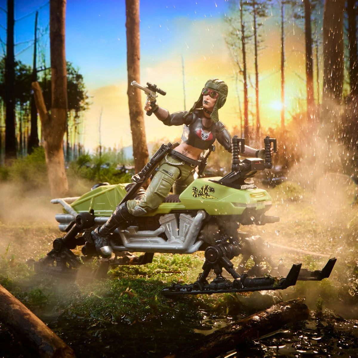 G.I. Joe Classified Series Zanya and Dreadnok Chameleon (Swamp Skier) Vehicle 6-Inch Action Figure