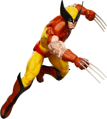 Marvel Legends Series Wolverine, X-Men Retro Comics Secret Wars Collectible 6 Inch Action Figure with Shield