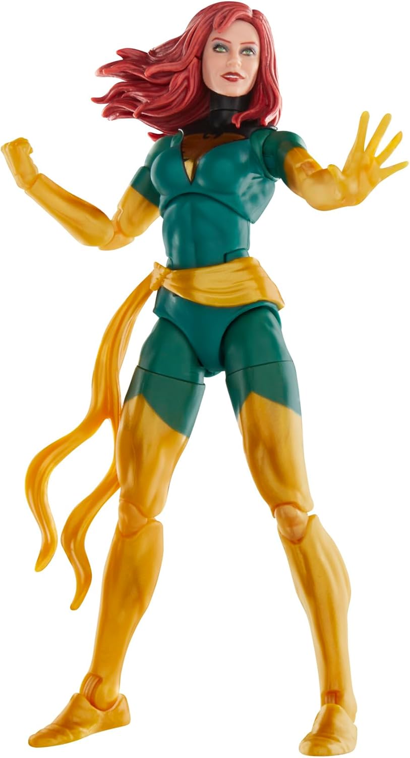 Marvel Legends Series Jean Grey with Phoenix Force Display, Deluxe X-Men Comics Collectible 6-Inch Action Figure