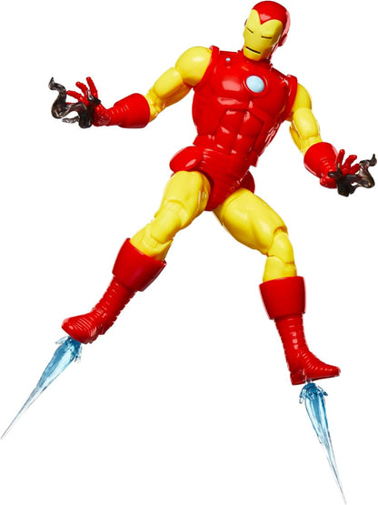 Marvel Legends Series Iron Man, Avengers Retro Comics Secret Wars Collectible 6 Inch Action Figure with Shield