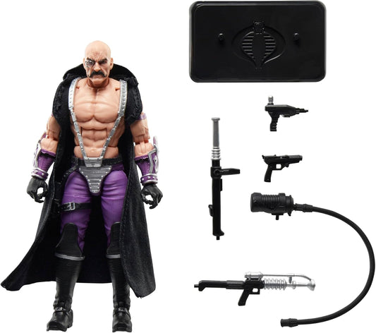 G.I. Joe Classified Series Retro Cardback Dr. Mindbender, Collectible 6 Inch Action Figure with 7 Accessories