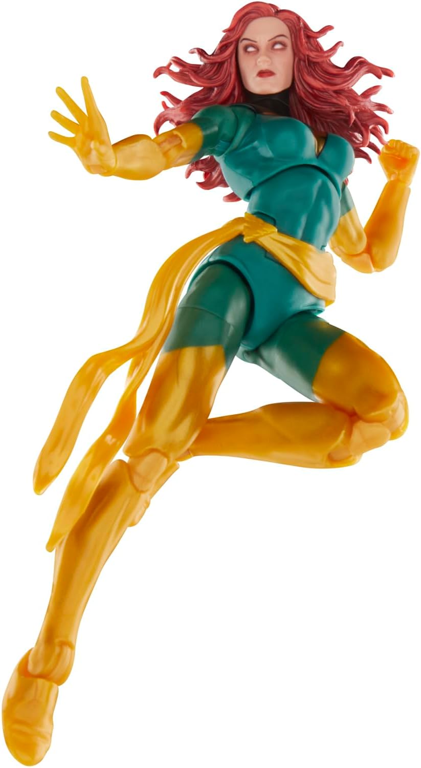 Marvel Legends Series Jean Grey with Phoenix Force Display, Deluxe X-Men Comics Collectible 6-Inch Action Figure