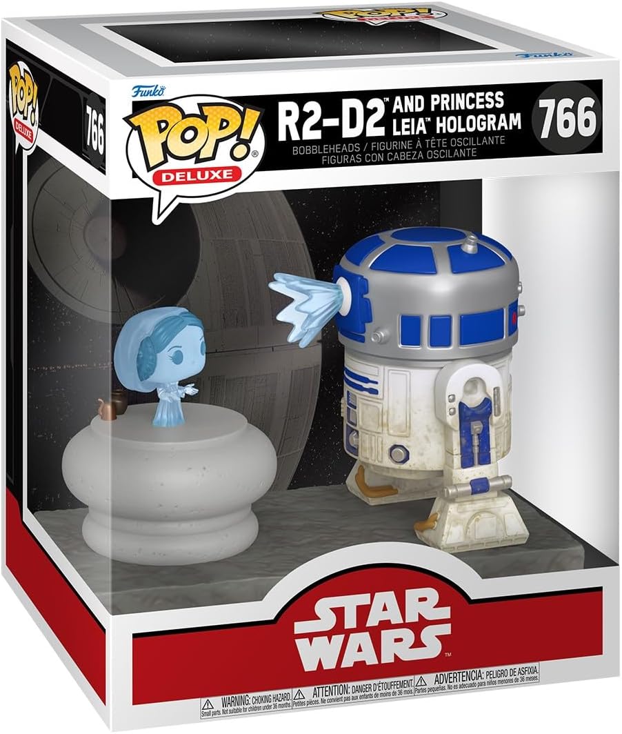 Pop! Deluxe: Star Wars: R2 - D2 and Princess Leia Hologram