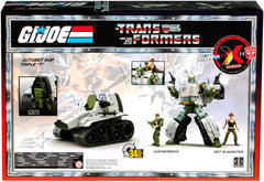 Transformers Collaborative G.I. Joe x Autobot Kup Triple T 9-Inch Action Figure, O-Ring 3.75-inch SGT Slaughter & Leatherneck Action Figures 8+