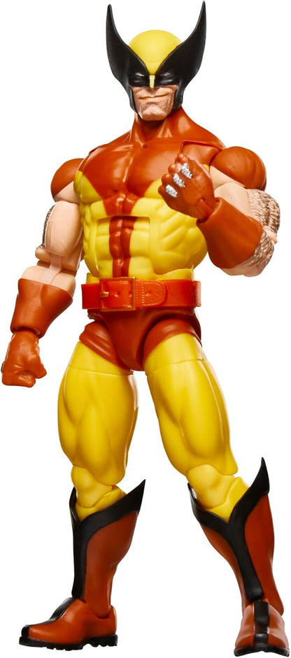 Marvel Legends Series Wolverine, X-Men Retro Comics Secret Wars Collectible 6 Inch Action Figure with Shield