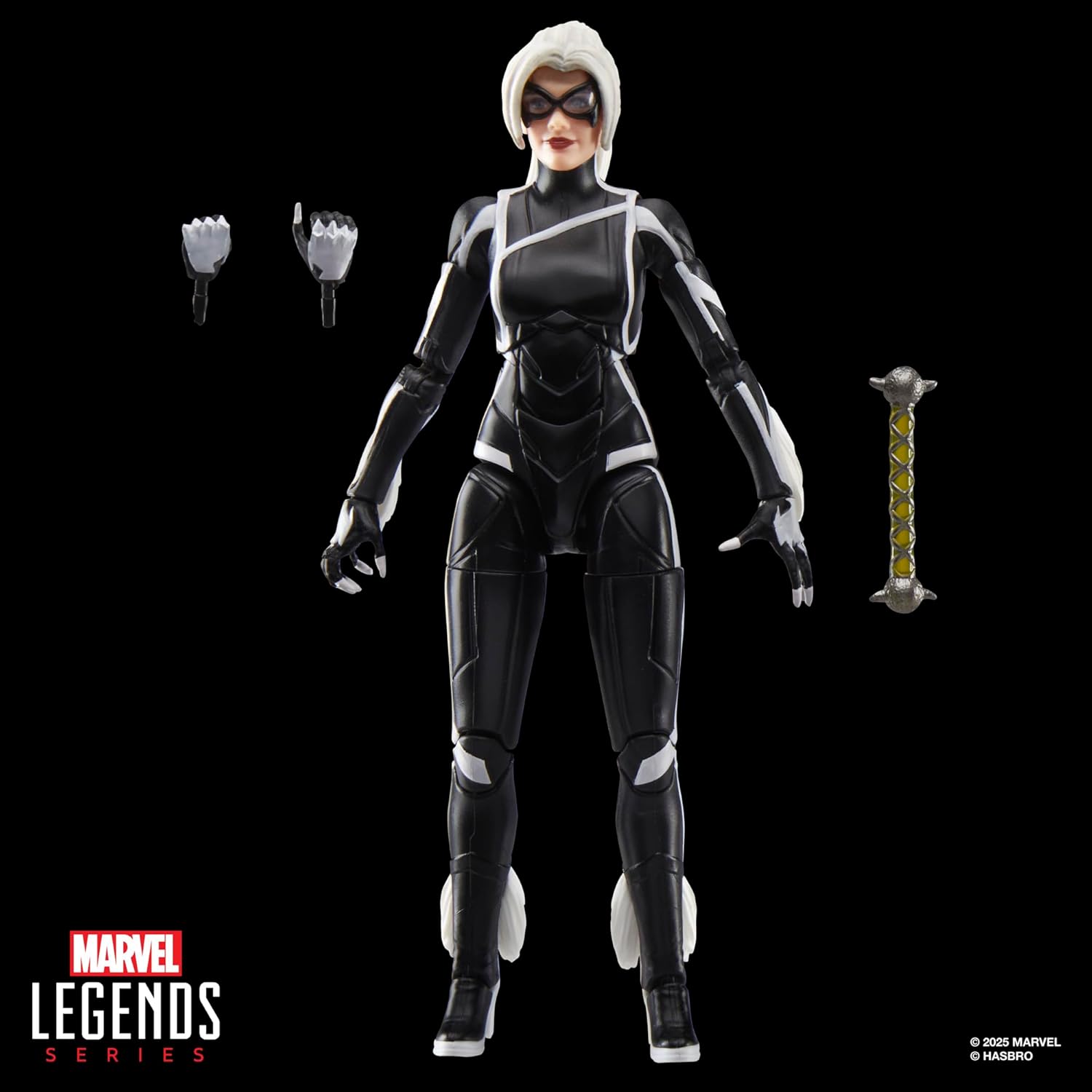 Spider-Man Marvel Legends Series Gamerverse Black Cat Felicia Hardy, 2 Video Game-Inspired Collectible 6 Inch Action Figure