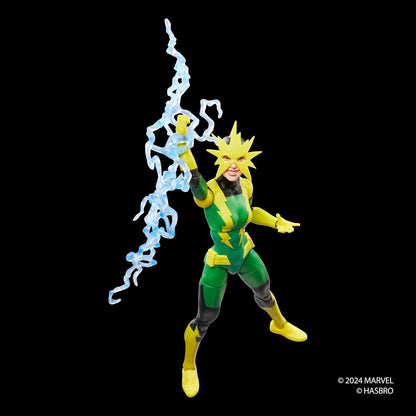 Marvel Legends Series Electro (Francine Frye), Retro Comics Collectible 6-Inch Scale Action Figure