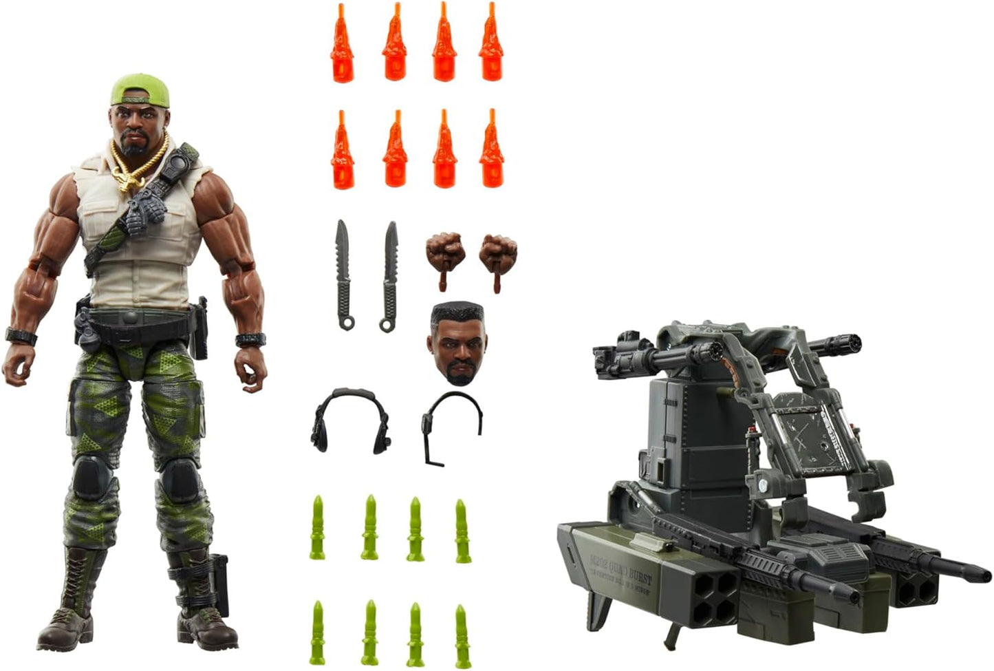G.I. Joe Classified Series #150, Heavy Duty with Man-Portable Heavy Weapons System, Collectible Deluxe 6 Inch Action Figure Set with 30 Accessories