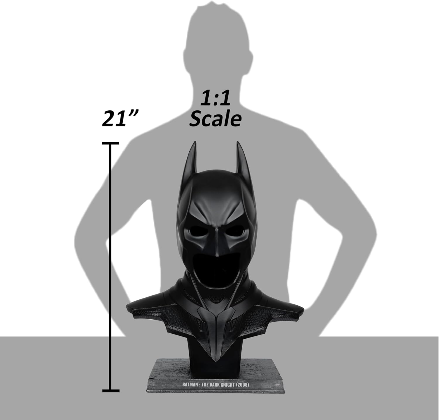 McFarlane Toys - DC Direct Batman: The Dark Knight (2008) Cowl Replica 1:1 Scale