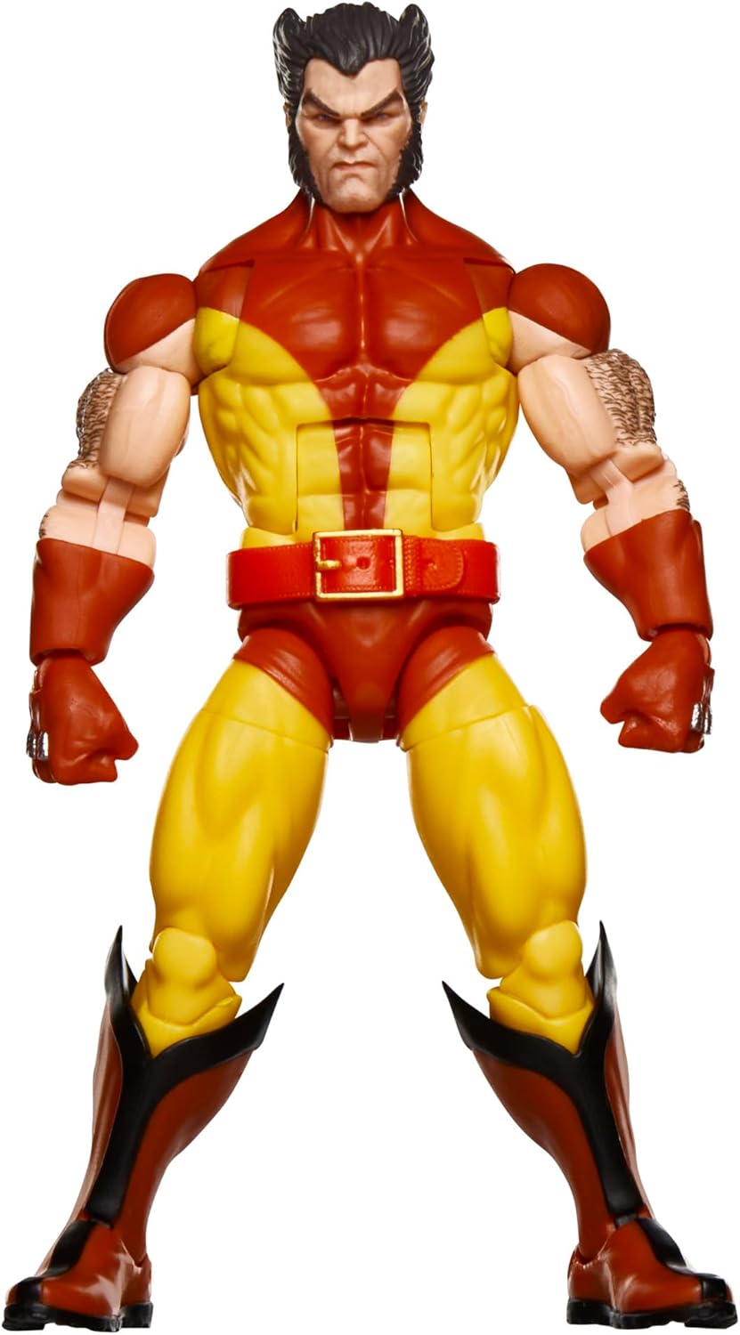 Marvel Legends Series Wolverine, X-Men Retro Comics Secret Wars Collectible 6 Inch Action Figure with Shield